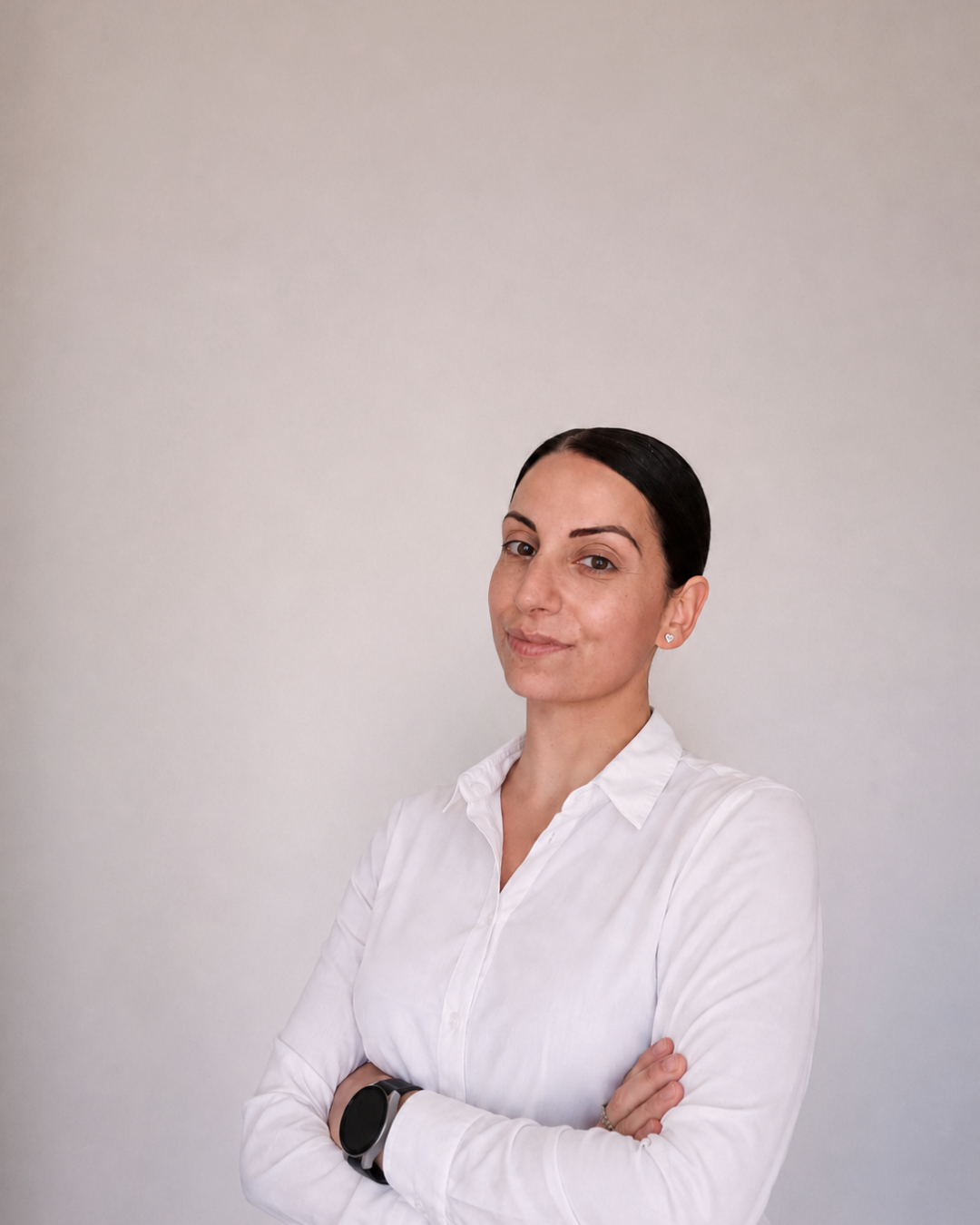 Melissa, fondatrice di smart assistant, ritratto professionale